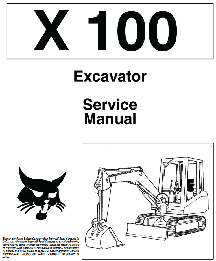 BOBCAT X 100 COMPACT HYDRAULIC EXCAVATOR
