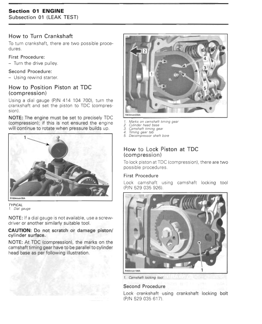 BOMBARDIER 2006 ROTAX 400 ATV ENGINE