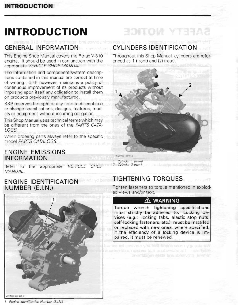 BOMBARDIER CAN-AM 800 ROTAX V-810 2006 ATV ENGINE