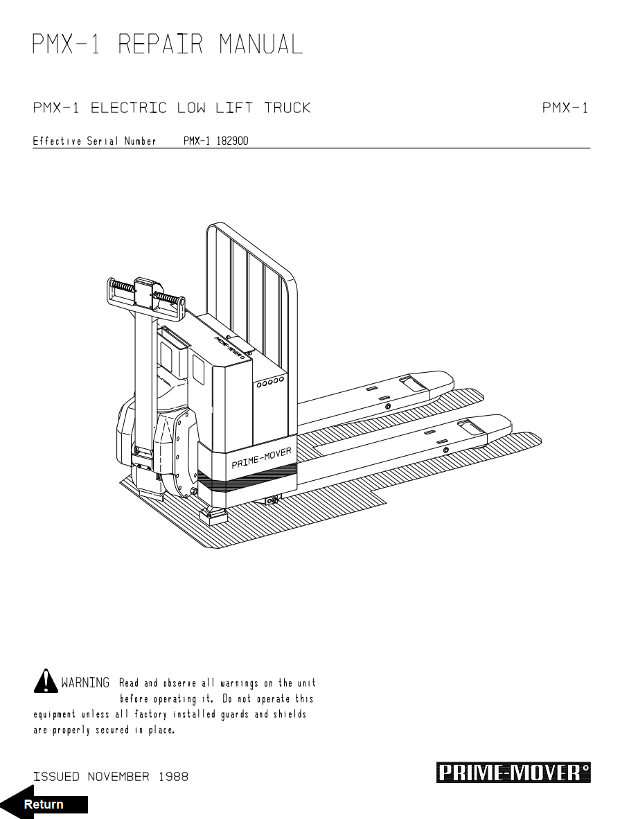 BT PMX PMX-1 ELECTRIC PALLET TRUCK