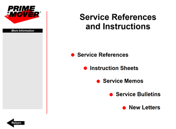 BT PRIME MOVER SERVICE REFERENCES GUIDE