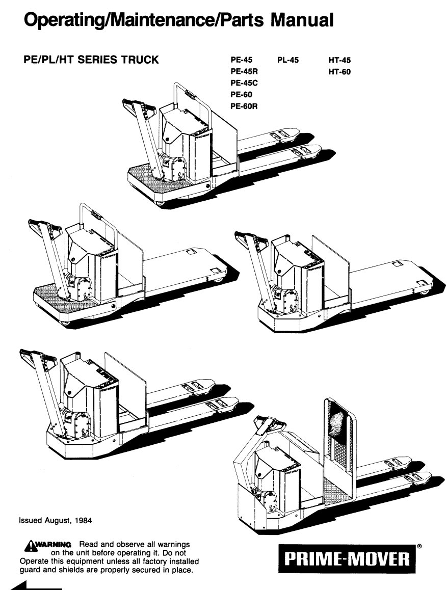 BT PRIME MOVER PE PL HT ELECTRIC ORDER SELECTOR