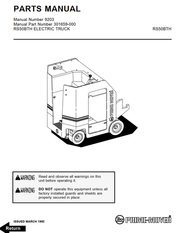 BT PRIME MOVER RS50BTH REACH TRUCK