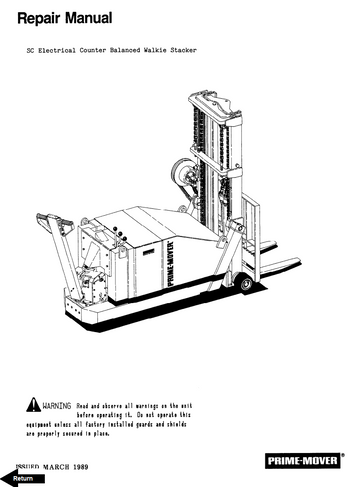 BT PRIME MOVER SC10 SC20 SC30 SC40 REACH TRUCK