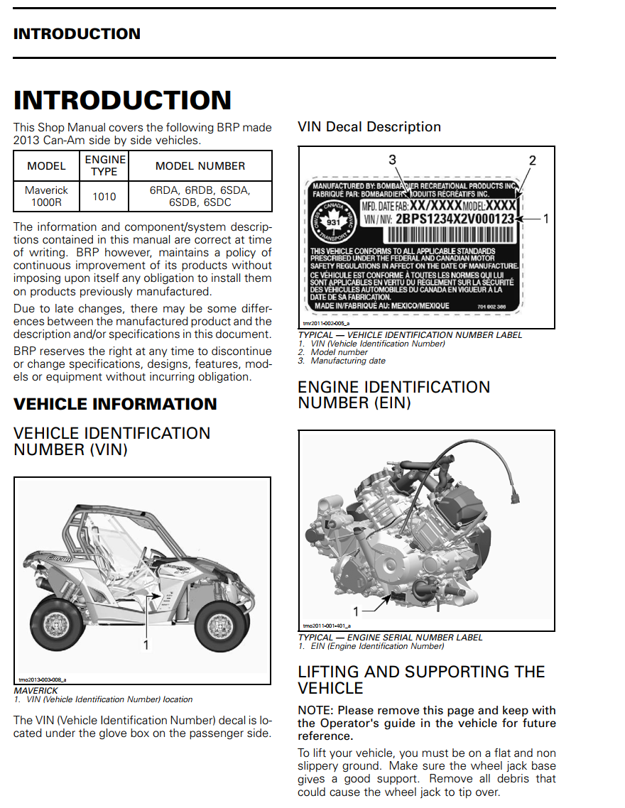 CAN-AM 2013 MAVERICK 1000R SERIES ATV