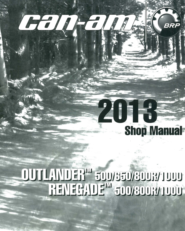CAN-AM 2013 OUTLANDER RENEGADE 500 650 800R 1000 ATV