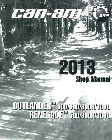 CAN-AM 2013 OUTLANDER RENEGADE 500 650 800R 1000 ATV