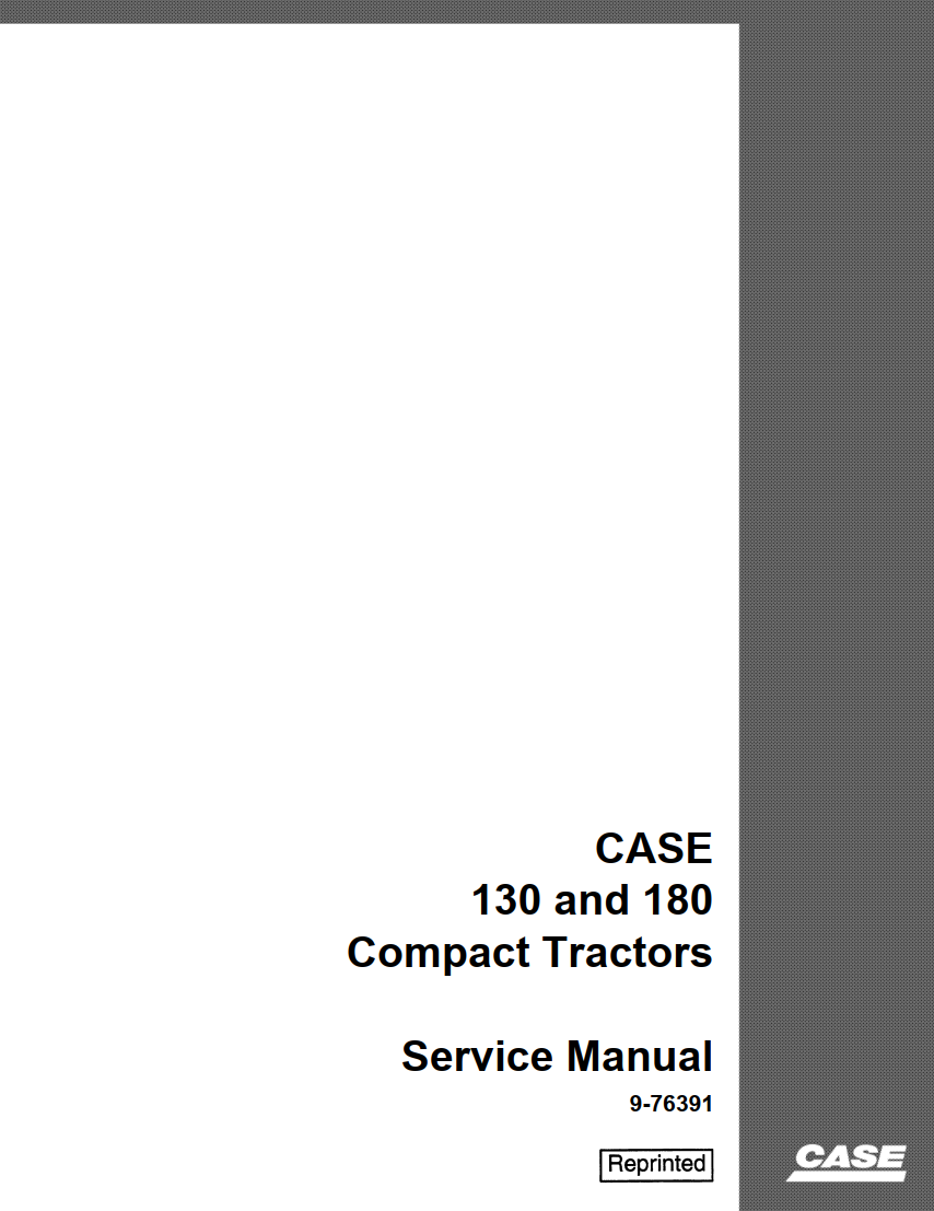 CASE 130 180 COMPACT TRACTORS