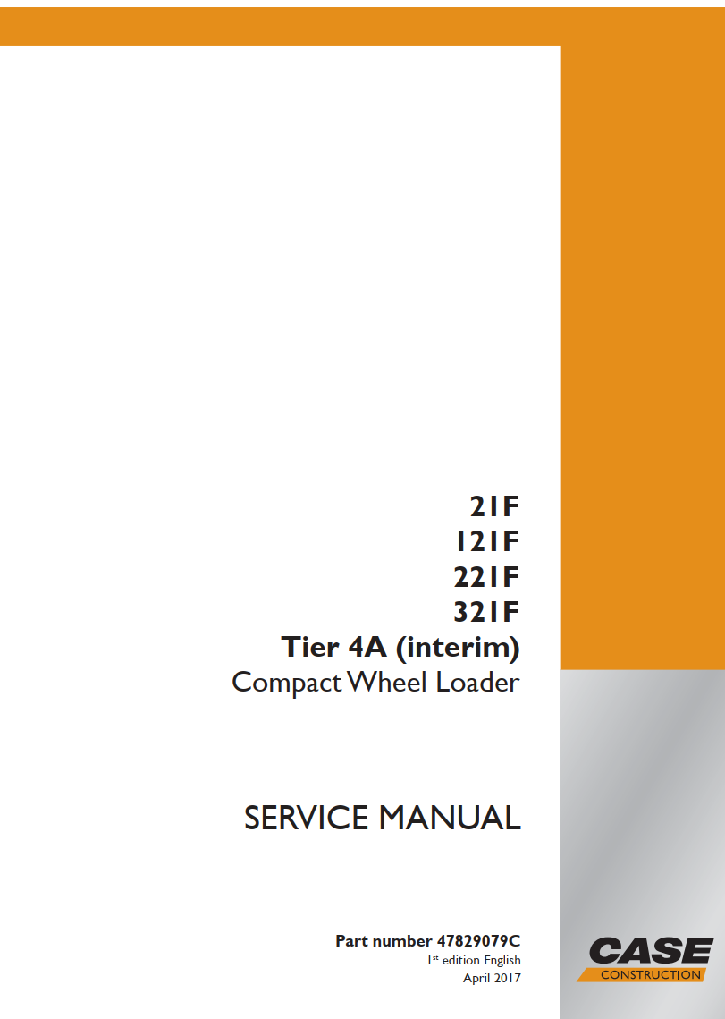 CASE 21F 121F 221F 321F TIER 4A COMPACT WHEEL LOADER