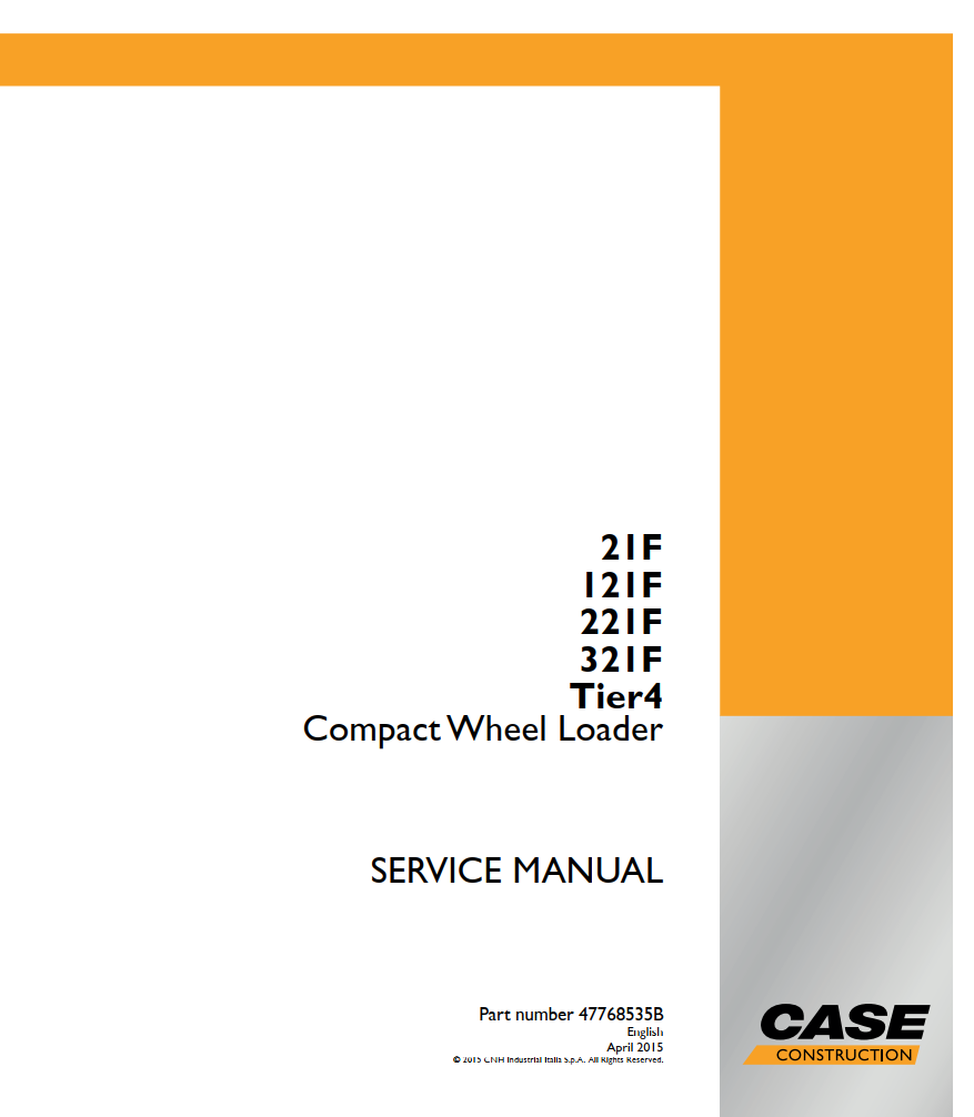 CASE 21F 121F 221F 321F TIER 4 COMPACT WHEEL LOADER