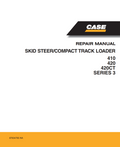CASE 410 420 SKID STEER, 420CT COMPACT LOADER SERIES 3