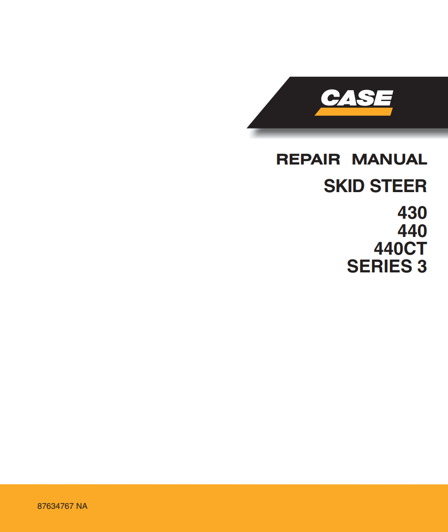 CASE 430 440 440CT SERIES 3 SKID STEER
