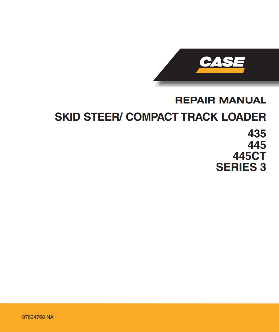 CASE 435 445 445CT SERIES 3 SKID STTER, COMPACT LOADER
