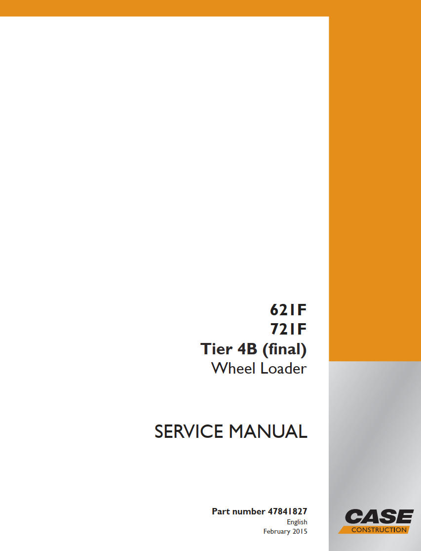 CASE 621F 721F TIER 4B WHEEL LOADER