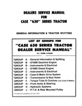 CASE 630 SERIES TRACTOR DEALER