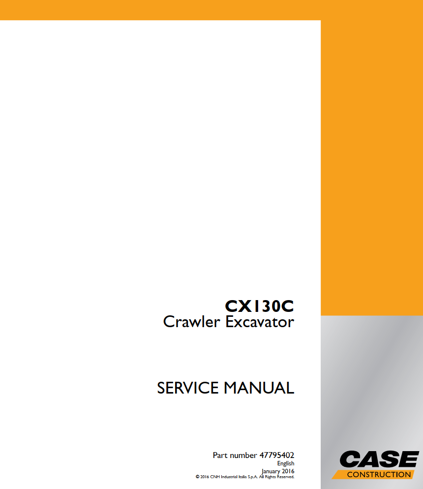 CASE CX130C CRAWLER EXCAVATOR