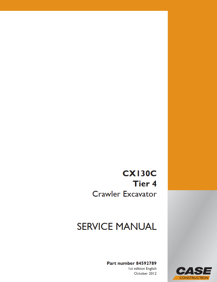 CASE CX130C TIER 4 CRAWLER EXCAVATOR