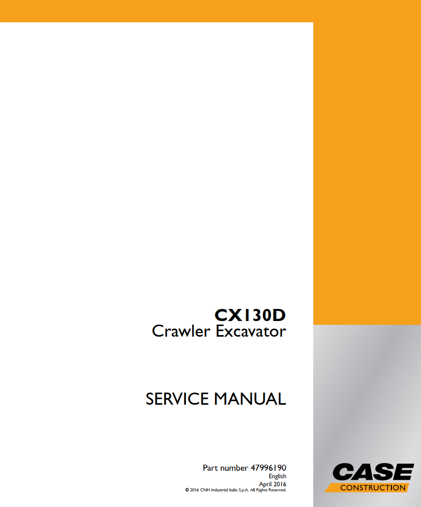 CASE CX130D CRAWLER EXCAVATOR