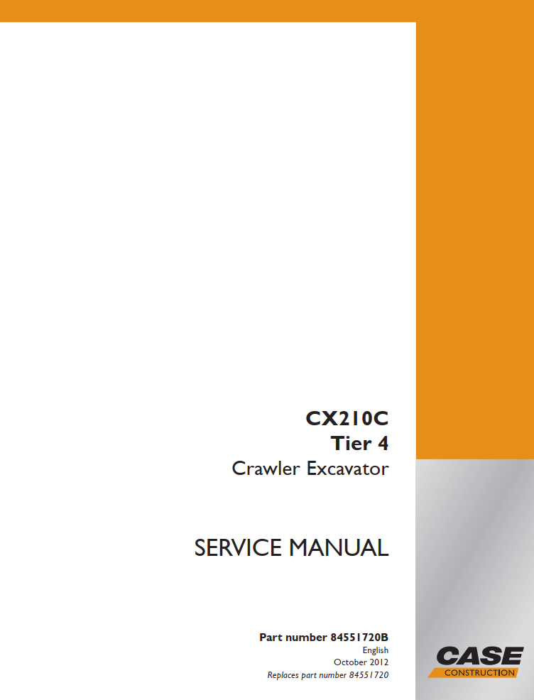CASE CX210C TIER 4 CRAWLER EXCAVATOR