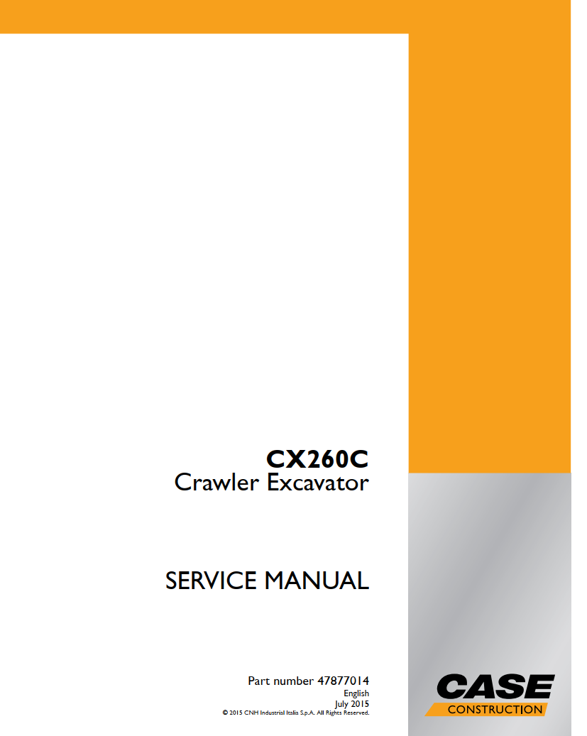 CASE CX260C CRAWLER EXCAVATOR