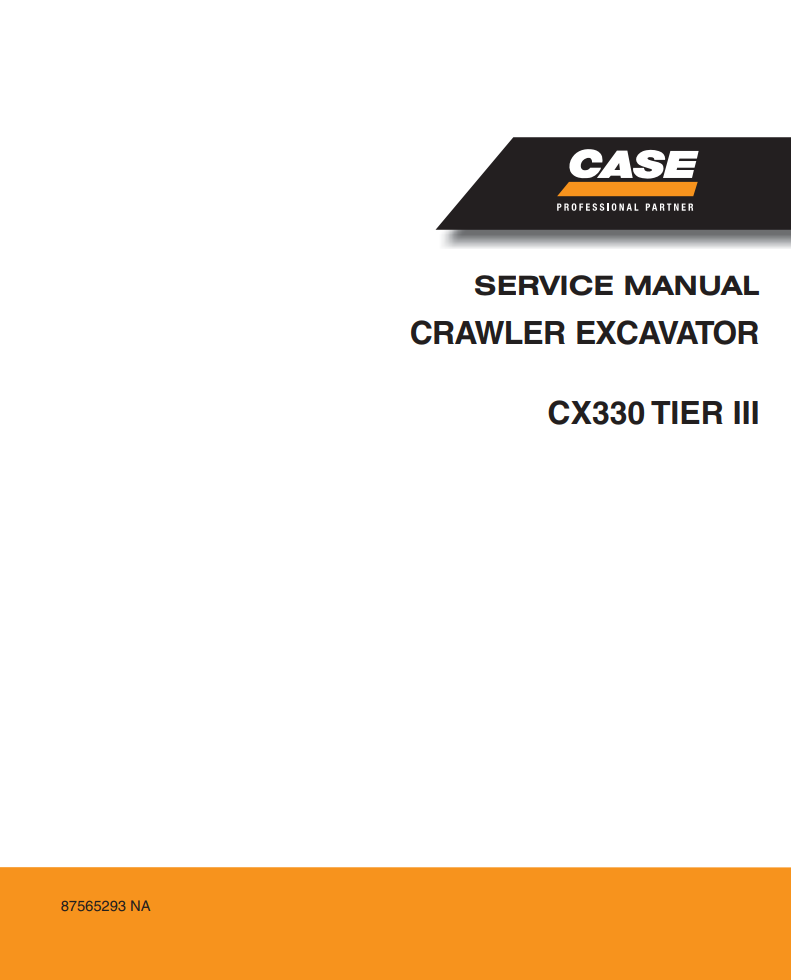 CASE CX330 TIER 3 III CRAWLER EXCAVATOR