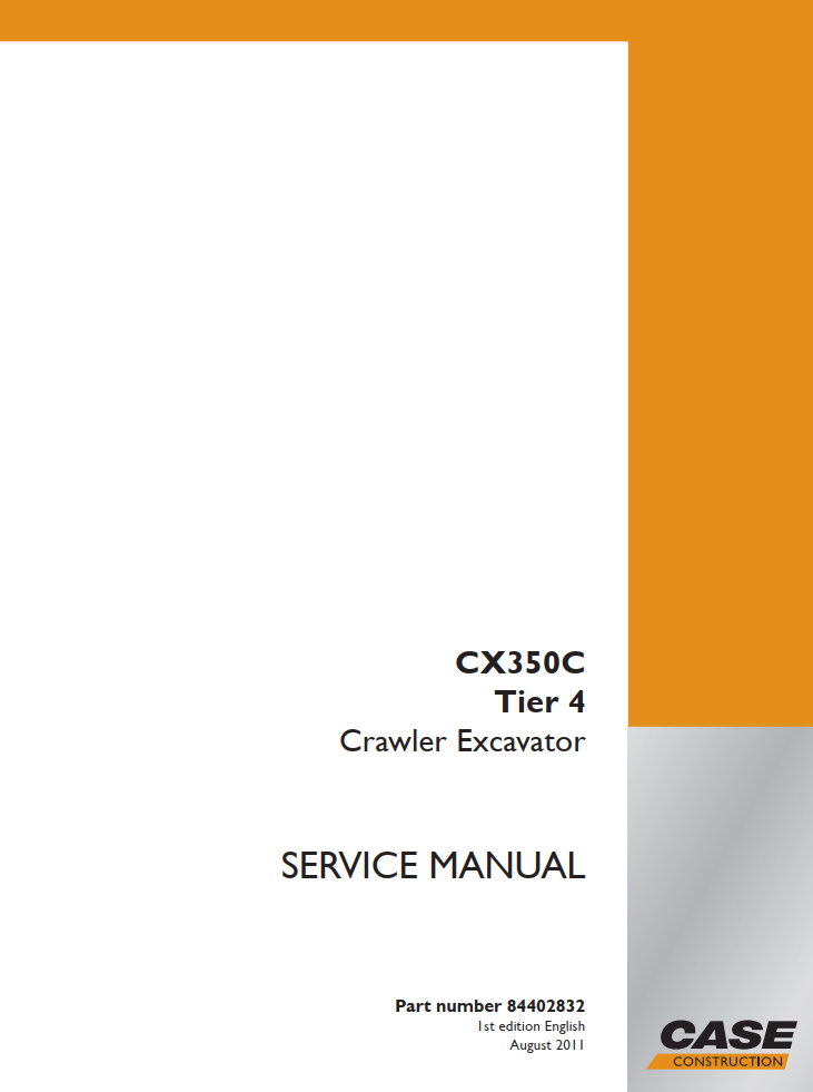 CASE CX350C TIER 4 IV CRAWLER EXCAVATOR