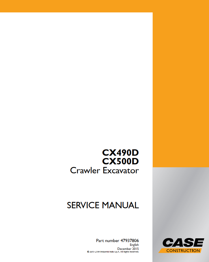 CASE CX490D CX500D CRAWLER