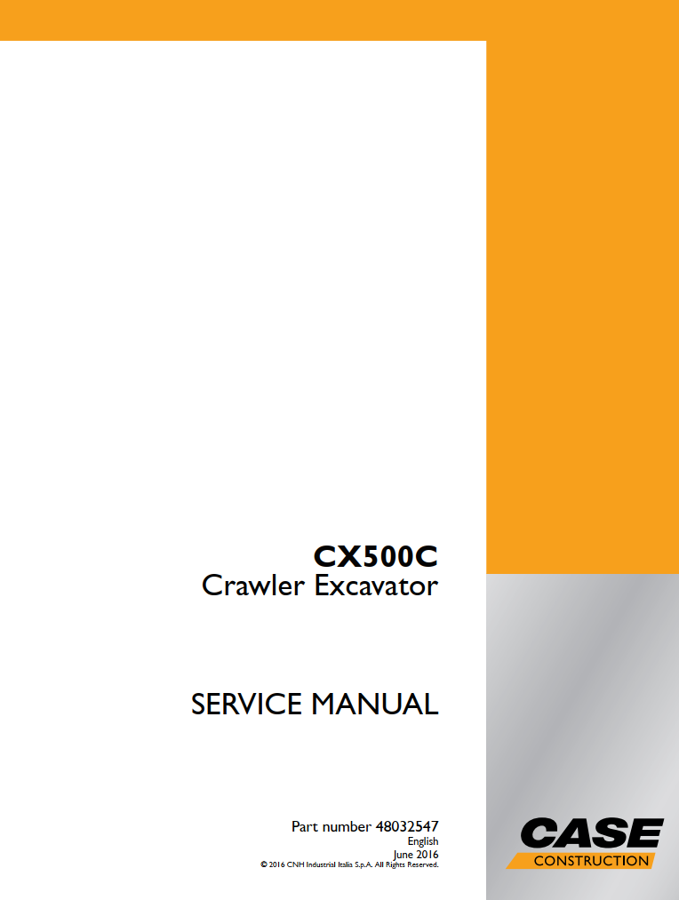 CASE CX500C LC MASS TIER 3 CRAWLER EXCAVATOR