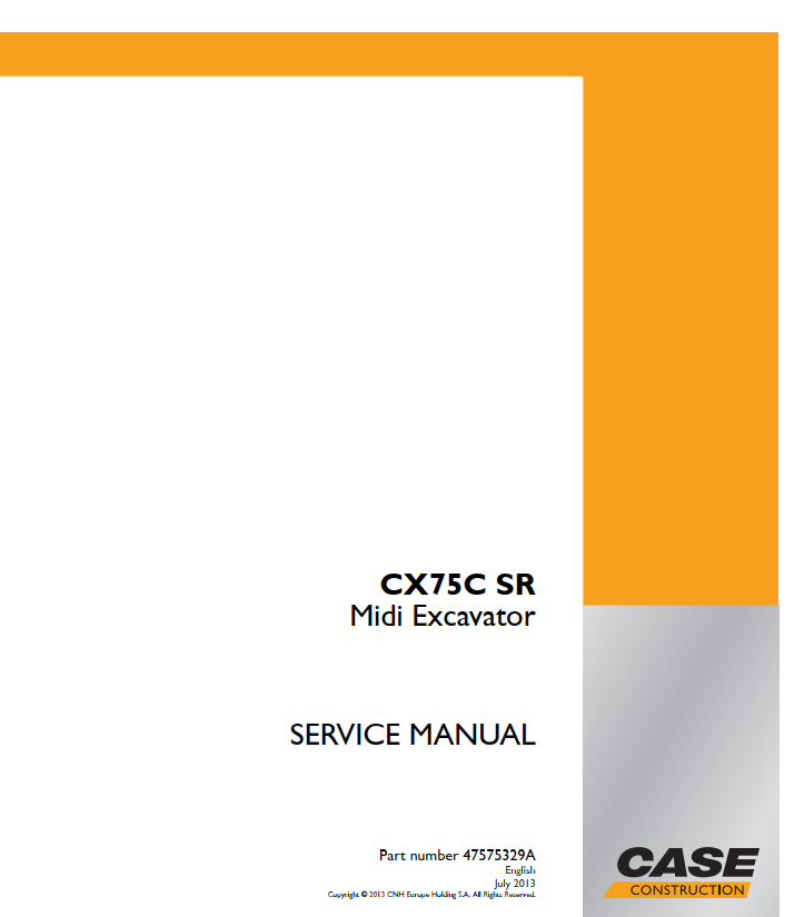 CASE CX75C SR MIDI HYDRAULIC EXCAVATOR