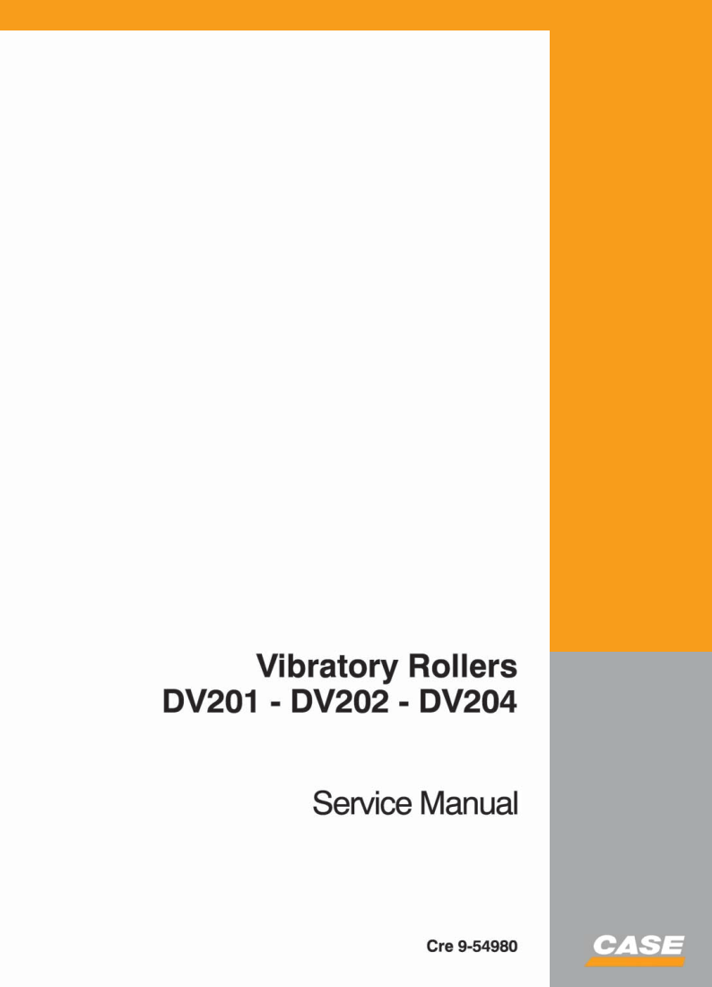 CASE DV201 DV202 DV204 VIBRATORY ROLLER