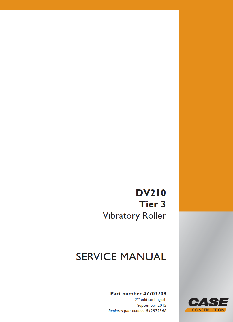 CASE DV210 TIER 3 VIBRATORY ROLLER