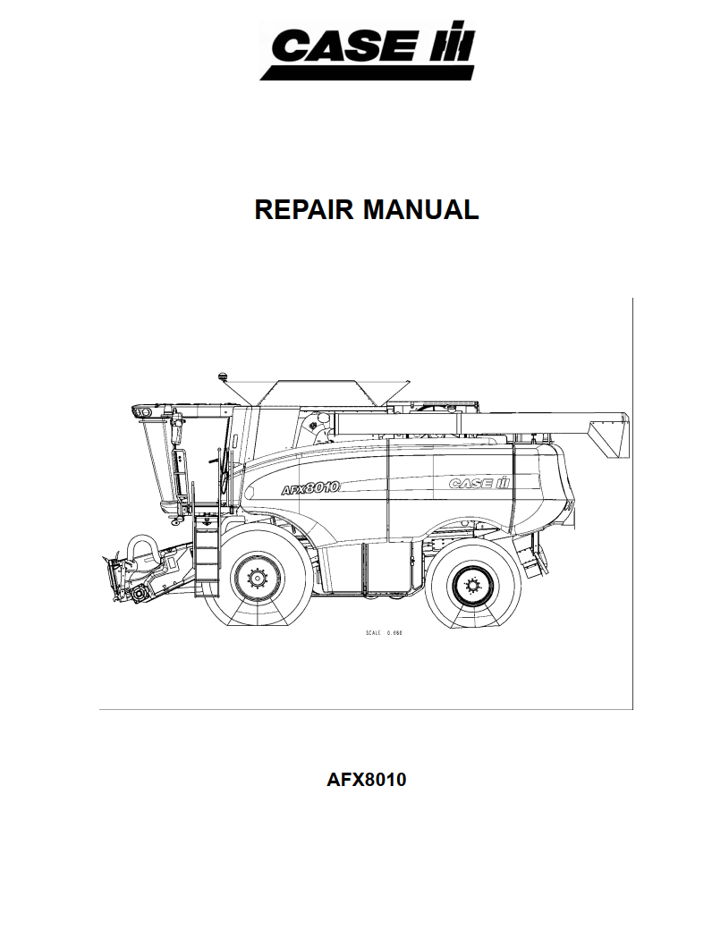 CASE IH AFX8010 COMBINE HARVESTER TRACTOR