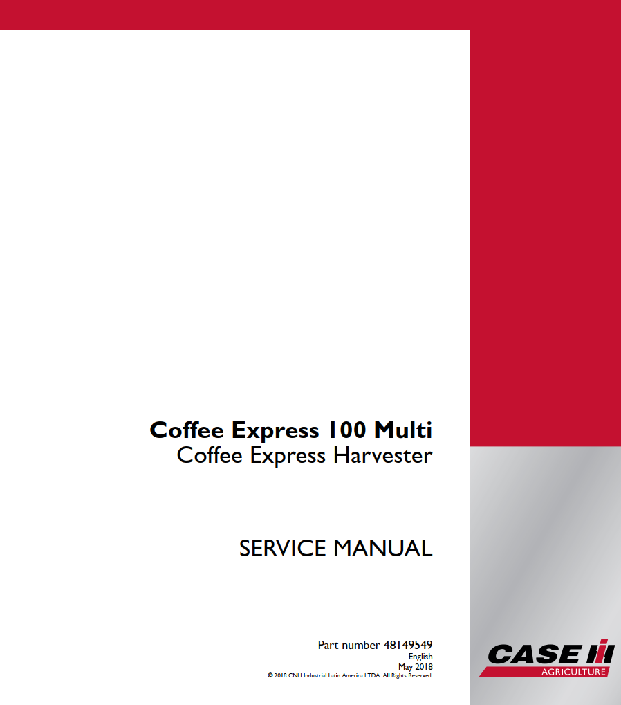 CASE IH COFFEE EXPRESS 100 MULTI HARVESTER