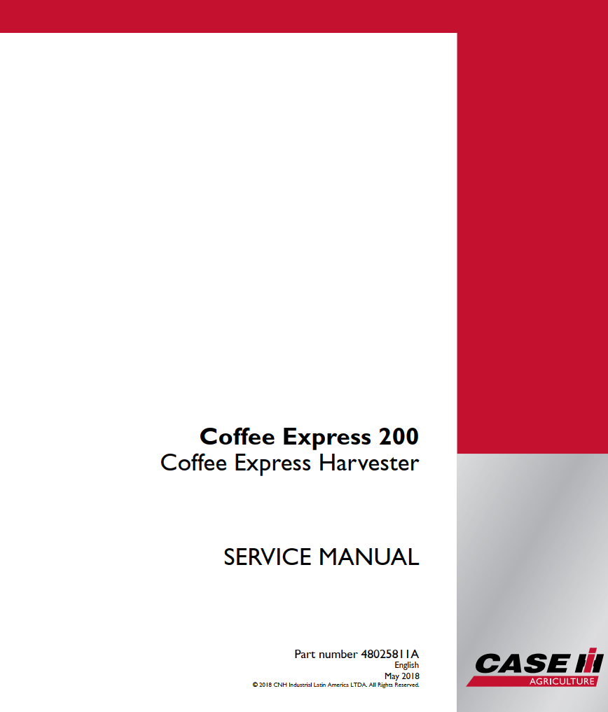 CASE IH COFFEE EXPRESS 200 HARVESTER