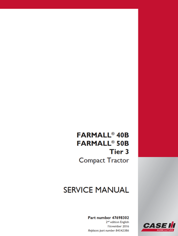 CASE IH FARMALL 40B 50B TIER 3 TRACTOR