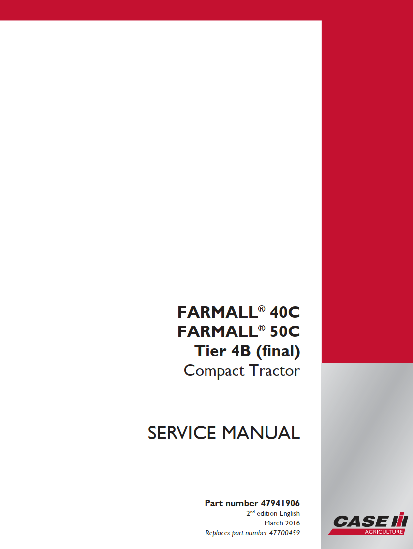 CASE IH FARMALL 40C 50C TIER 4B TRACTOR