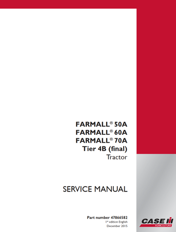 CASE IH FARMALL 50A 60A 70A TIER 4B TRACTOR