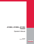 CASE IH JX1080U JX1090U JX1100U TRACTOR OPERATOR MANUAL