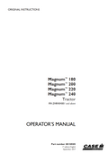 CASE IH MAGNUM 180 200 220 240 (CVT) TRACTOR OPERATOR MANUAL