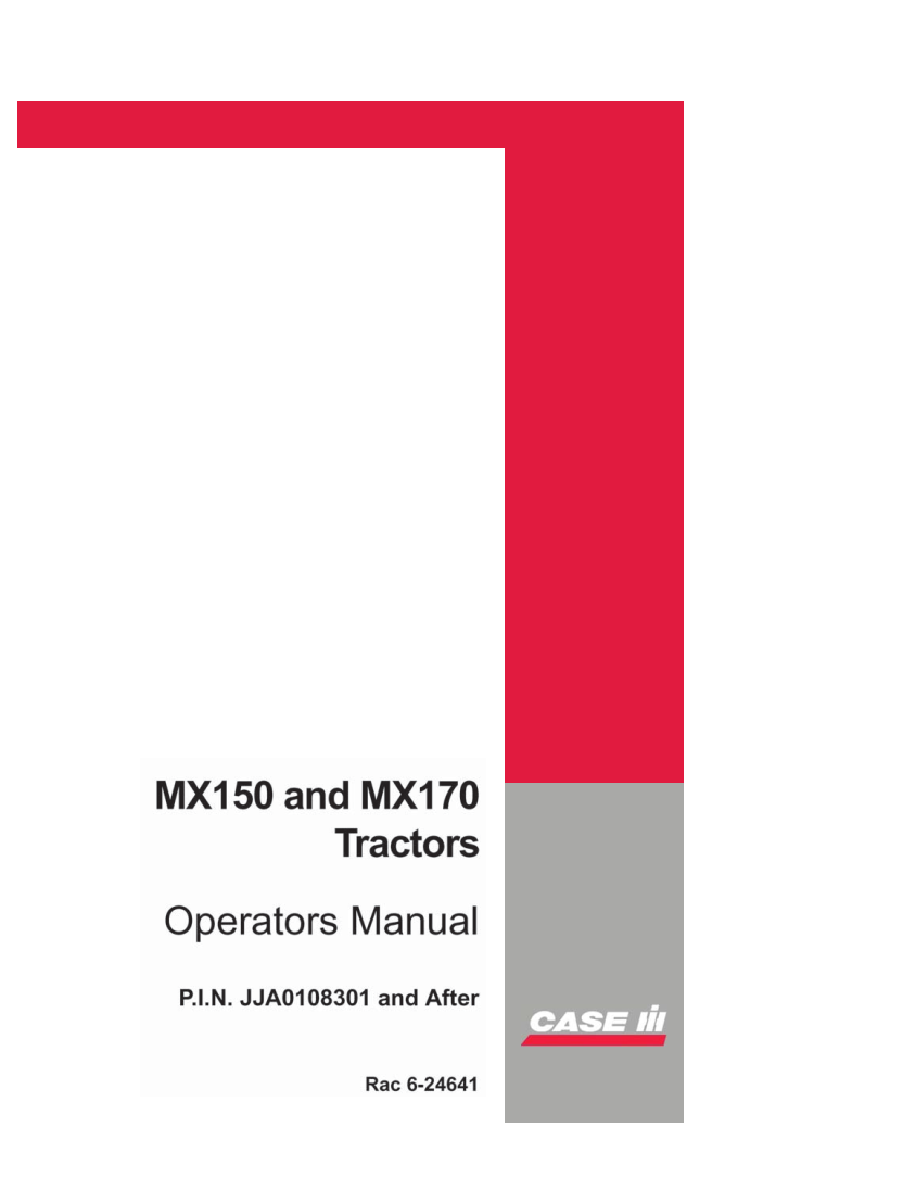 CASE IH MX150 MX170 TRACTOR