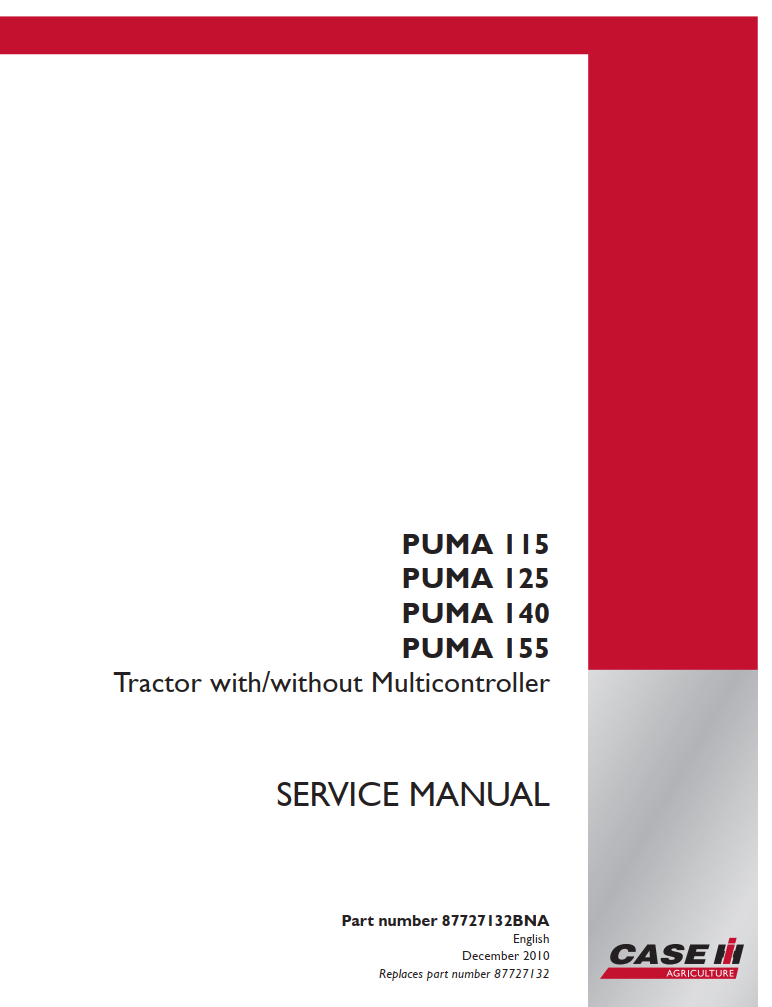 CASE IH PUMA 115 125 140 155 TRACTOR