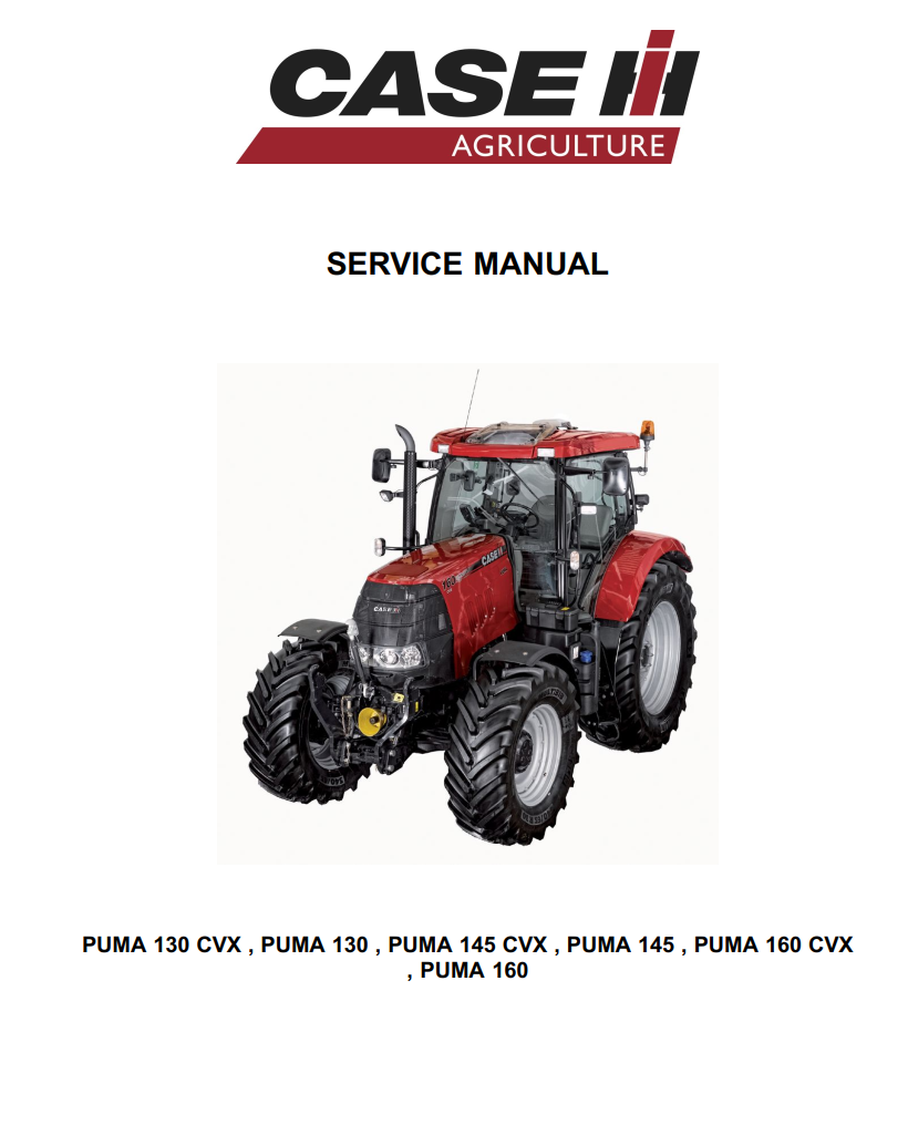 CASE IH PUMA 130 145 160 AND PUMA 130 145 160 CVX TRACTOR