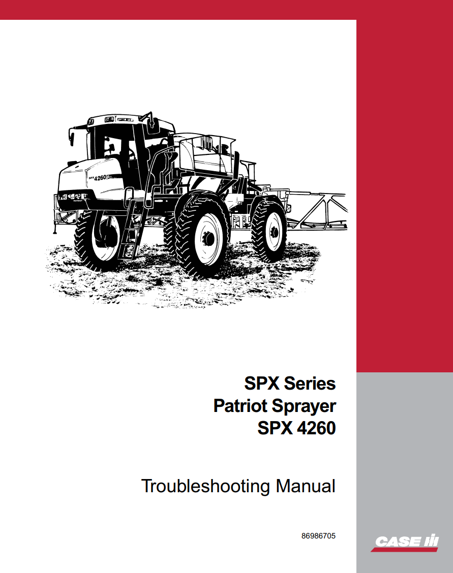 CASE IH SPX SERIES PATRIOT SPX 4260 SPRAYER