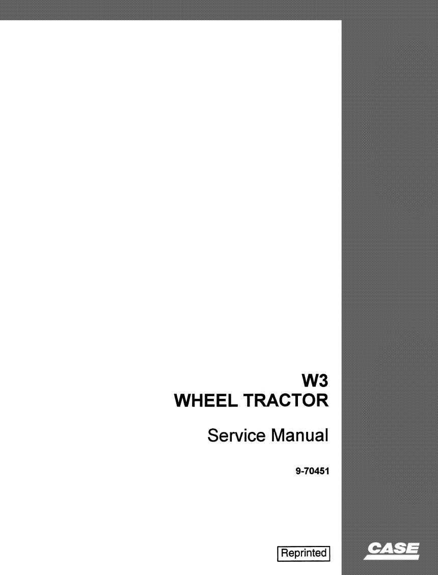 CASE W3 420B WHEEL TRACTOR LOADER