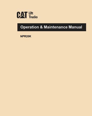 CATERPILLAR CATNPR20K PALLET TRUCK OPERATION