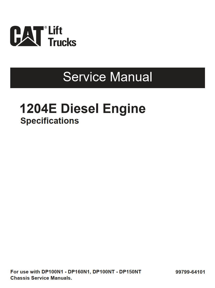 CATERPILLAR CAT 1204E DIESEL ENGINE SPECIFICATIONS