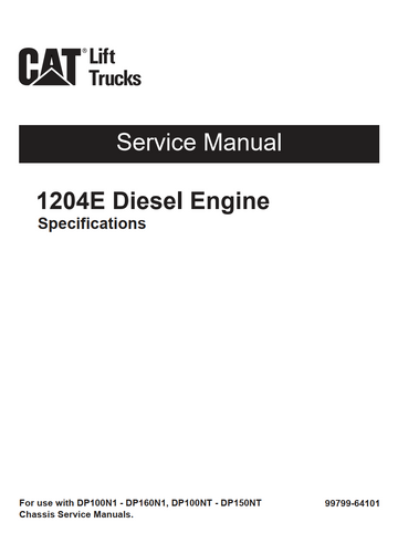 CATERPILLAR CAT 1204E DIESEL ENGINE SPECIFICATIONS