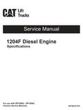CATERPILLAR CAT 1204F INDUSTRIAL DIESEL ENGINE