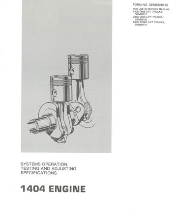 CATERPILLAR CAT 1404 ENGINE ELECTRICAL WIRING DIAGRAMS