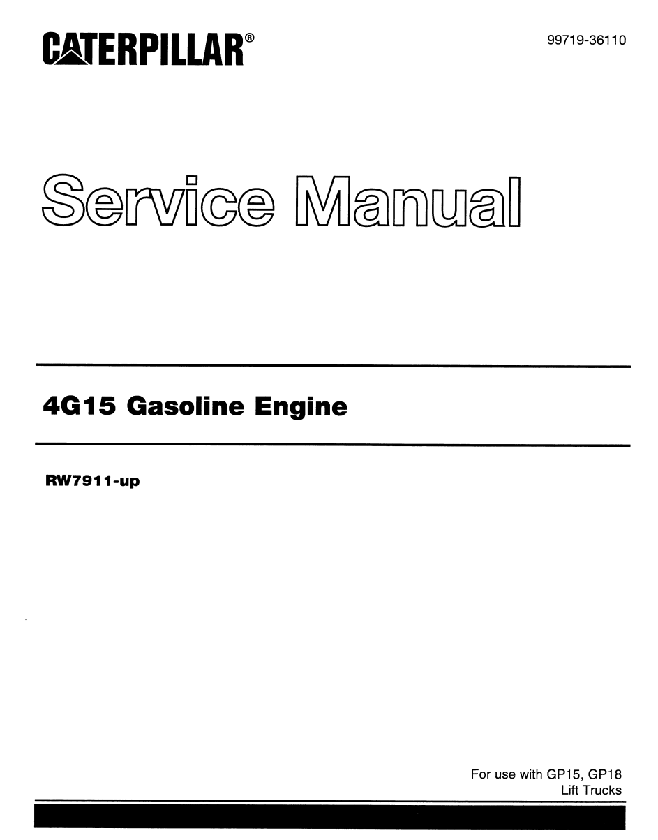 CATERPILLAR CAT 4G15 GESOLINE ENGINE